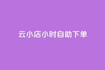 云小店24小时自助下单,卡盟一手货源网站 - 快手流量推广软件 - 刷qQ空间访客