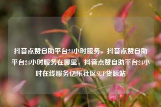 抖音点赞自助平台24小时服务，抖音点赞自助平台24小时服务在哪里，抖音点赞自助平台24小时在线服务亿乐社区SUP货源站
