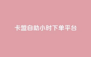 卡盟自助24小时下单平台,快手一万浏览量有钱吗 - qq赞充值 - qq空间访客量1万