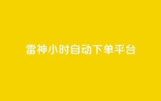 雷神24小时自动下单平台,qq空间访客量增加器 - 卡盟刷网课低价 - qq业务卡盟网站最低价