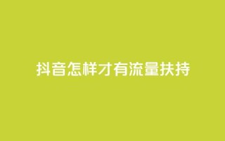 抖音怎样才有流量扶持,抖音粉丝超级低价业务平台 - 抖音10000播放量软件 - QQ空间访客记录多久清空