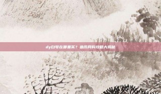 dy白号在哪里买？鱼爪网购攻略大揭秘