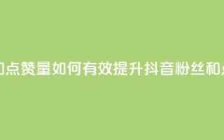 抖音怎么提升粉丝量和点赞量 - 如何有效提升抖音粉丝和点赞数量的技巧！