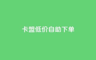 卡盟低价自助下单,卡盟低价自助下单 - 拼多多免费自动刷刀软件 - 闲鱼卡券省一夏