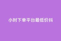 24小时下单平台最低价抖,dy业务自动下单网站 - 快手人气自助网站 - 王者荣耀主页赞自助平台