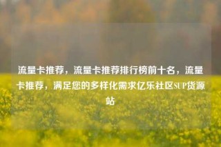 流量卡推荐，流量卡推荐排行榜前十名，流量卡推荐，满足您的多样化需求亿乐社区SUP货源站