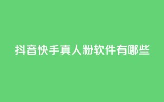 抖音快手真人粉软件有哪些,快手业务免费平台 - DY评论区自定义 - 24小时低价秒单业务哪个好