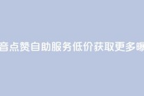 抖音点赞自助服务 低价获取更多曝光
