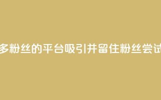 粉丝平台 - 打造更多粉丝的平台，吸引并留住粉丝？尝试这些策略!