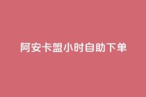 阿安卡盟24小时自助下单 - 阿安卡盟全天候自助下单服务全解析~