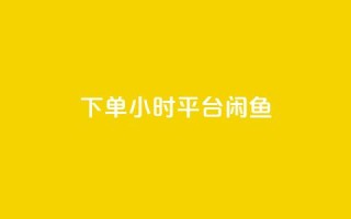 下单24小时平台闲鱼 - 在线买qq访客网站
