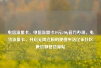 电信流量卡，电信流量卡19元200g官方办理，电信流量卡，开启无限连接的便捷生活亿乐社区低价自营货源站