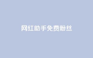 网红助手免费粉丝,小红书500粉购买 - douyingcom充值 - 粉丝是怎么涨起来的