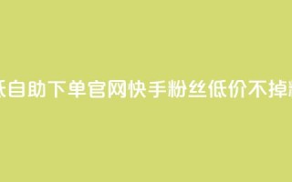 卡盟最低自助下单官网 - 快手粉丝低价不掉粉