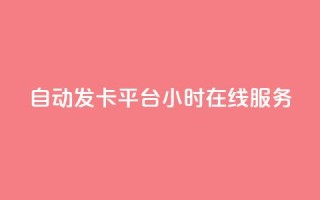 自动发卡平台24小时在线服务