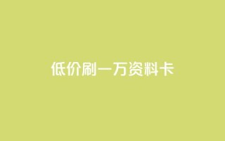 低价刷一万qq资料卡,抖音业务24小时在线下单商城 - 抖音24小时自助服务平台免费 - 快手100个秒到张