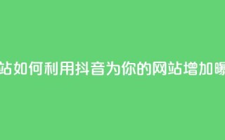抖音推广网站 - 如何利用抖音为你的网站增加曝光量!