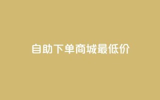自助下单商城最低价,ks自助平台业务下单真人 - ks业务推广 - qq主页赞怎么飙升