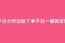 自助下单24小时平台 - 24小时自助下单平台：一键搞定您的需求!