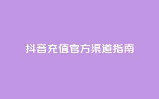 抖音充值官方渠道指南