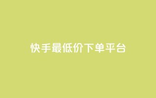 快手最低价下单平台,1元小红书秒刷1000粉 - 斗音业务赞 - 100赞0.5自助下单