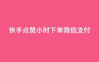 快手点赞24小时下单微信支付,QQ业务 - 抖音500粉 - 快手播放量下单最低价格
