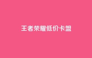 王者荣耀低价卡盟,24小时快手下单平台便宜 - qq说说赞低价下单 - 卡盟超低价