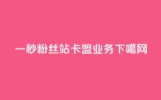 一秒1w粉丝app - b站卡盟业务