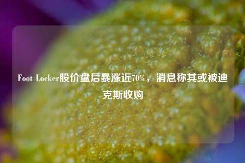 Foot Locker股价盘后暴涨近70%，消息称其或被迪克斯收购  第1张