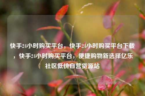 快手24小时购买平台	，快手24小时购买平台下载，快手24小时购买平台，便捷购物新选择亿乐社区低价自营货源站  第1张