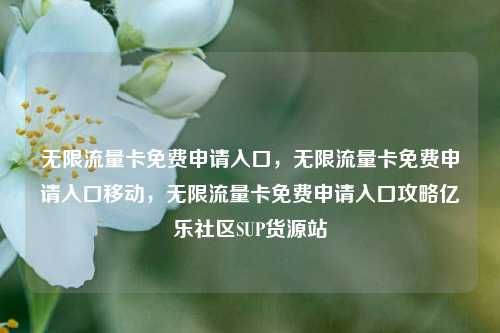 无限流量卡免费申请入口，无限流量卡免费申请入口移动，无限流量卡免费申请入口攻略亿乐社区SUP货源站  第1张