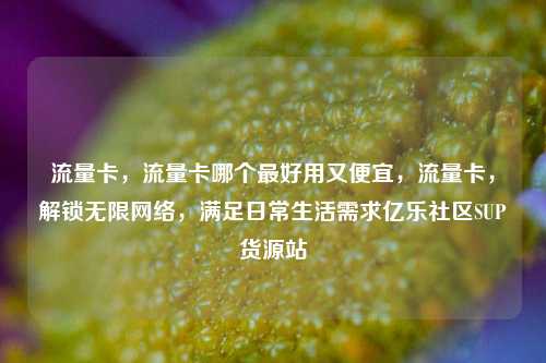流量卡	，流量卡哪个最好用又便宜，流量卡，解锁无限网络	，满足日常生活需求亿乐社区SUP货源站  第1张