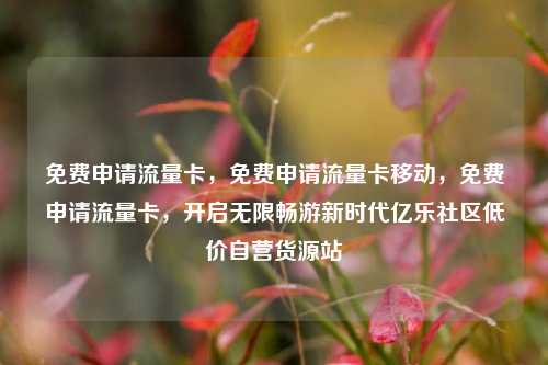 免费申请流量卡，免费申请流量卡移动，免费申请流量卡	，开启无限畅游新时代亿乐社区低价自营货源站  第1张