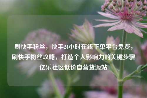 刷快手粉丝，快手24小时在线下单平台免费	，刷快手粉丝攻略，打造个人影响力的关键步骤亿乐社区低价自营货源站  第1张