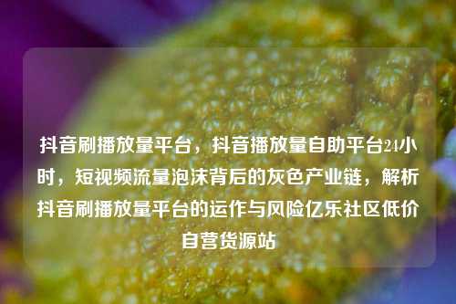 抖音刷播放量平台	，抖音播放量自助平台24小时，短视频流量泡沫背后的灰色产业链，解析抖音刷播放量平台的运作与风险亿乐社区低价自营货源站  第1张